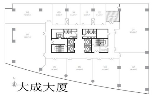 金隅大厦（大成大厦）金隅大厦平面图